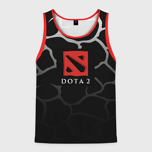 Мужская майка без рукавов DOTA2 земля / 3D-Красный – фото 1