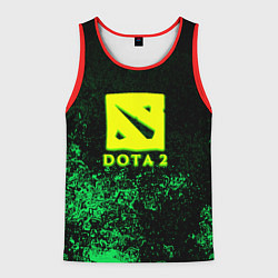 Мужская майка без рукавов DOTA2 кислотное лого краски