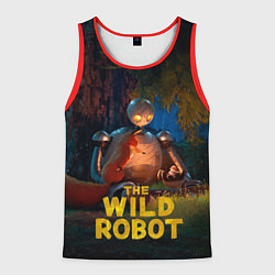 Мужская майка без рукавов Дикий робот с друзьями