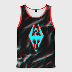 Мужская майка без рукавов Skyrim flame glitch