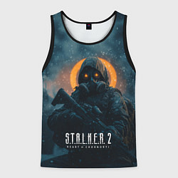 Майка-безрукавка мужская Stalker 2, цвет: 3D-черный