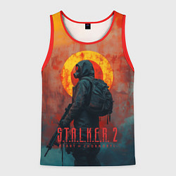 Майка-безрукавка мужская Stalker 2 poster art, цвет: 3D-красный