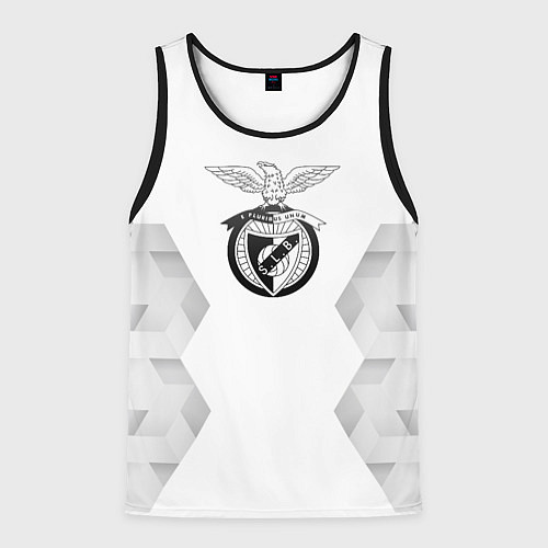 Мужская майка без рукавов Benfica white poly / 3D-Черный – фото 1