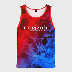 Майка-безрукавка мужская Horizon zero dawn fire gradient, цвет: 3D-красный
