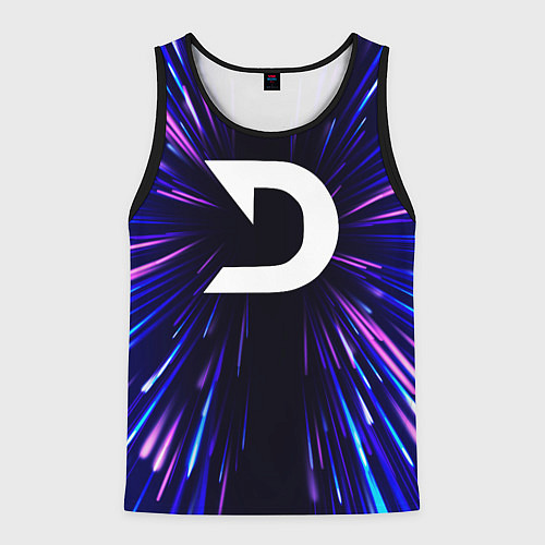 Мужская майка без рукавов Deadlock neon energy / 3D-Черный – фото 1