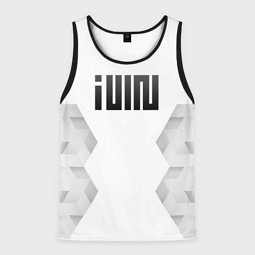 Мужская майка без рукавов Gidle white poly / 3D-Черный – фото 1