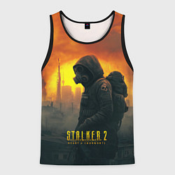 Майка-безрукавка мужская Stalker зараженный город, цвет: 3D-черный
