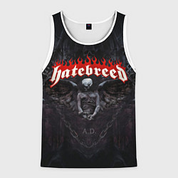 Майка-безрукавка мужская Hatebreed hardcore, цвет: 3D-белый