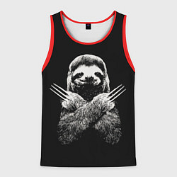 Мужская майка без рукавов Ленивец росомаха