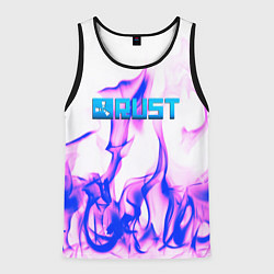 Мужская майка без рукавов RUST game neon steel