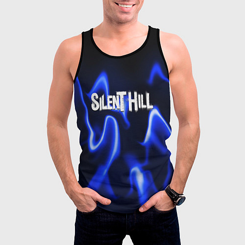Мужская майка без рукавов Silenthill тень призрака / 3D-Черный – фото 3