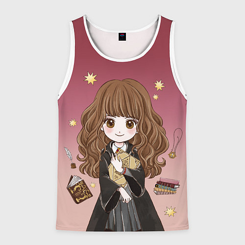 Мужская майка без рукавов Гермиона Грейнджер / 3D-Белый – фото 1