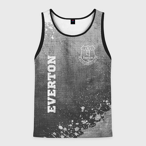 Мужская майка без рукавов Everton - grey gradient вертикально / 3D-Черный – фото 1