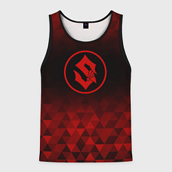 Мужская майка без рукавов Sabaton red poly