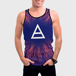 Майка-безрукавка мужская Thirty Seconds to Mars red energy, цвет: 3D-черный — фото 2