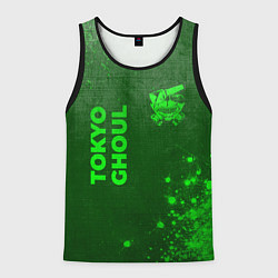 Майка-безрукавка мужская Tokyo Ghoul - green gradient вертикально, цвет: 3D-черный