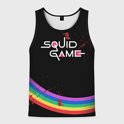 Майка-безрукавка мужская Игра в кальмара - 2 сезон, цвет: 3D-черный