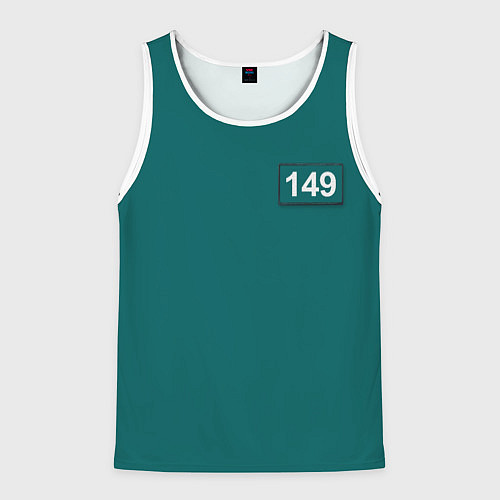 Мужская майка без рукавов Игрок 149 - Игра в кальмара / 3D-Белый – фото 1