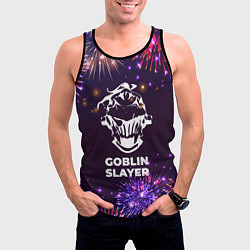 Майка-безрукавка мужская Праздничный Goblin Slayer, цвет: 3D-черный — фото 2