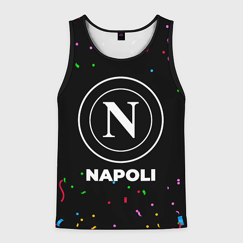 Мужская майка без рукавов Napoli конфети / 3D-Черный – фото 1