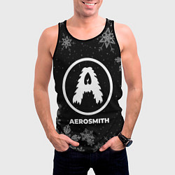 Майка-безрукавка мужская Снежный Aerosmith, цвет: 3D-черный — фото 2