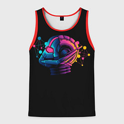 Майка-безрукавка мужская Неоновый человек муравей, цвет: 3D-красный