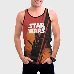 Майка-безрукавка мужская Darth Vader - Star Wars, цвет: 3D-черный — фото 2