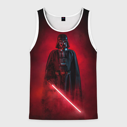 Мужская майка без рукавов Дарт Вейдер - владыка ситх / 3D-Белый – фото 1