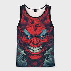 Мужская майка без рукавов Red demon Oni
