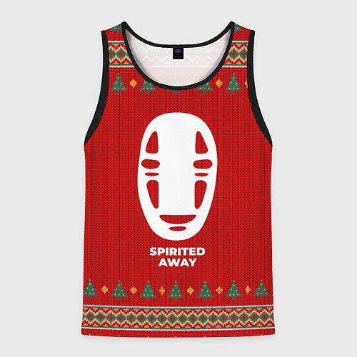 Мужская майка без рукавов Spirited Away new year / 3D-Черный – фото 1