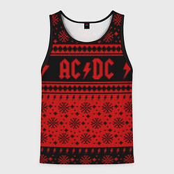 Мужская майка без рукавов ACDC christmas sweater