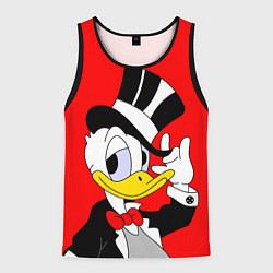 Мужская майка без рукавов Дональ Дак в цилиндре