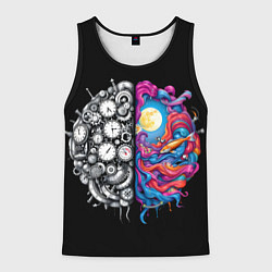 Мужская майка без рукавов Правое и левое полушарие
