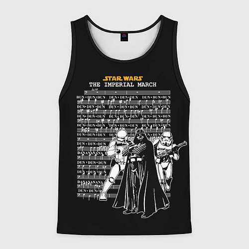 Мужская майка без рукавов Звездные войны, имперский марш / 3D-Черный – фото 1