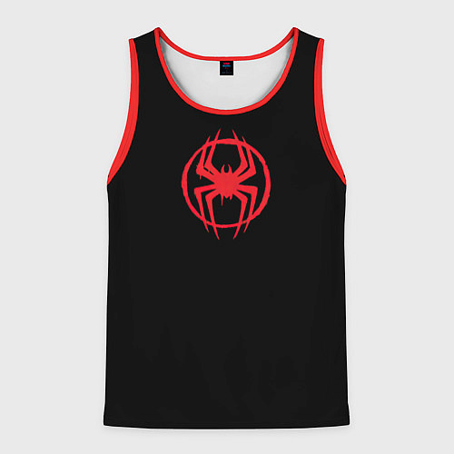Мужская майка без рукавов Miles Morales - logo / 3D-Красный – фото 1