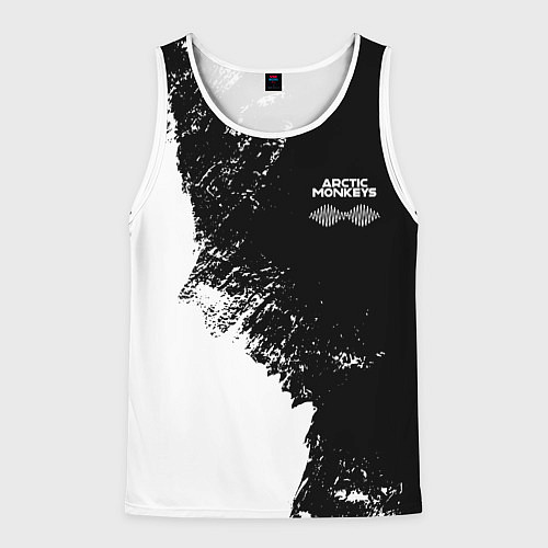 Мужская майка без рукавов Arctic Monkeys - лого / 3D-Белый – фото 1
