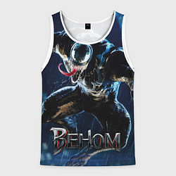 Мужская майка без рукавов Веном в прыжке