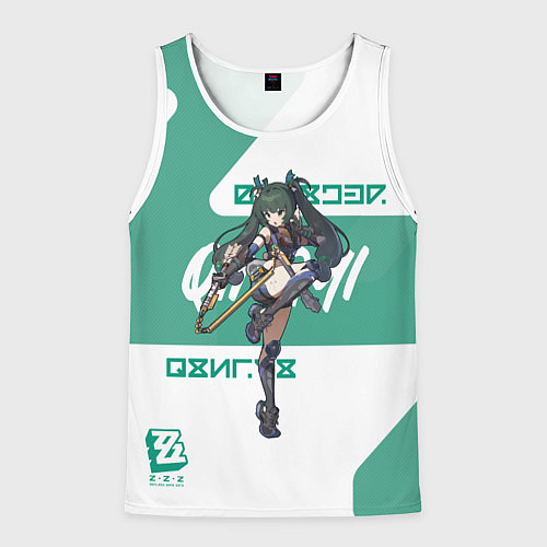 Мужская майка без рукавов Цинъи - ZZZ / 3D-Белый – фото 1