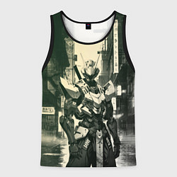 Мужская майка без рукавов Боевой кибернетический робот