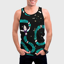 Майка-безрукавка мужская Змейки на охоте, цвет: 3D-черный — фото 2
