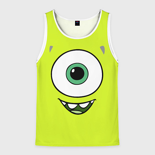 Мужская майка без рукавов Майк Вазовски / 3D-Белый – фото 1