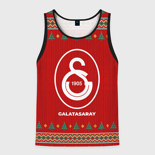 Мужская майка без рукавов Galatasaray new year / 3D-Черный – фото 1