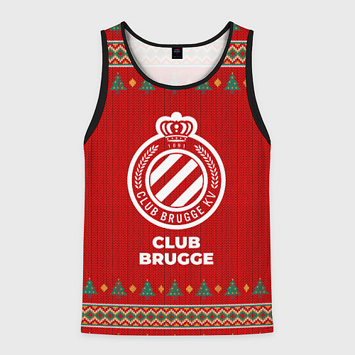 Мужская майка без рукавов Club Brugge new year / 3D-Черный – фото 1