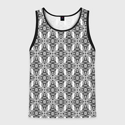 Майка-безрукавка мужская Винтажный ажур, цвет: 3D-черный