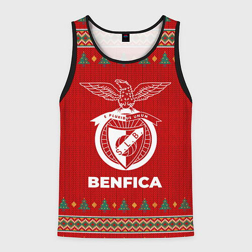 Мужская майка без рукавов Benfica new year / 3D-Черный – фото 1