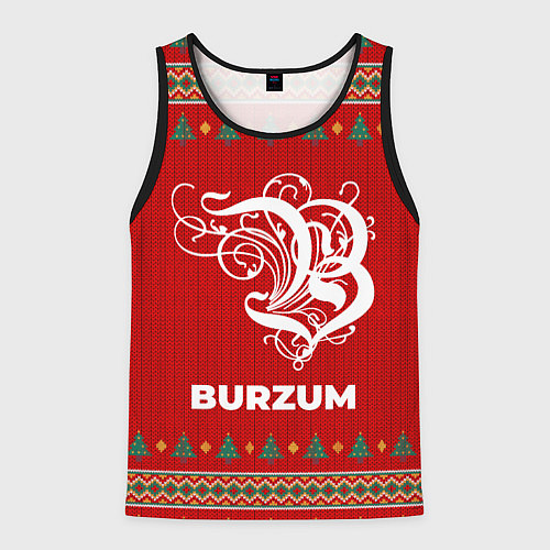 Мужская майка без рукавов Burzum new year / 3D-Черный – фото 1