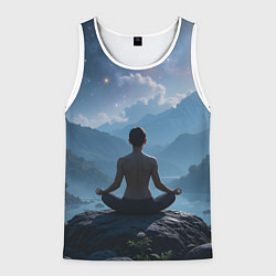 Мужская майка без рукавов Ночная медитация