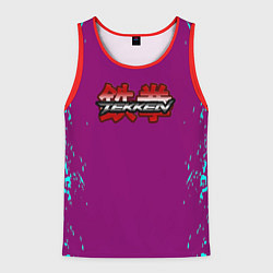 Мужская майка без рукавов Tekken краски неон