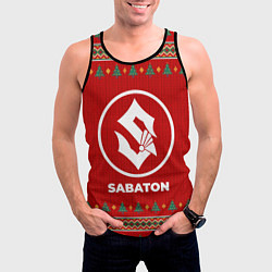 Майка-безрукавка мужская Sabaton new year, цвет: 3D-черный — фото 2