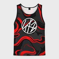 Мужская майка без рукавов Stray kids - красные полосы